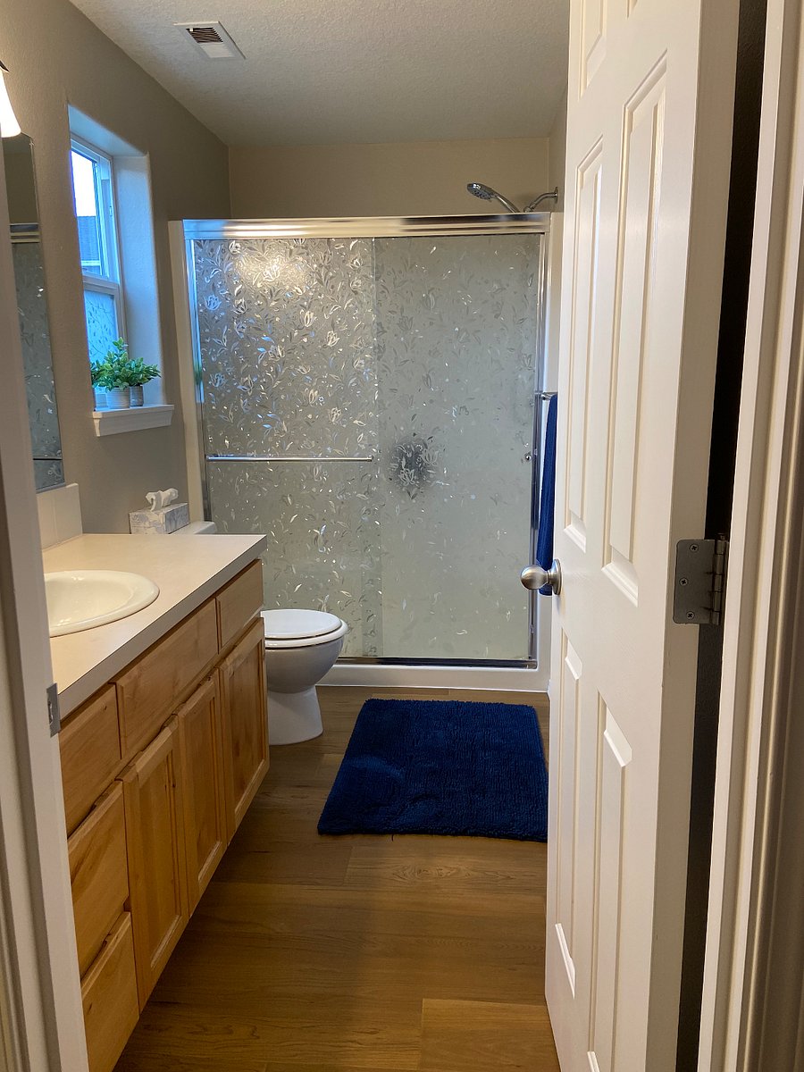 Master bath with walk in closet.