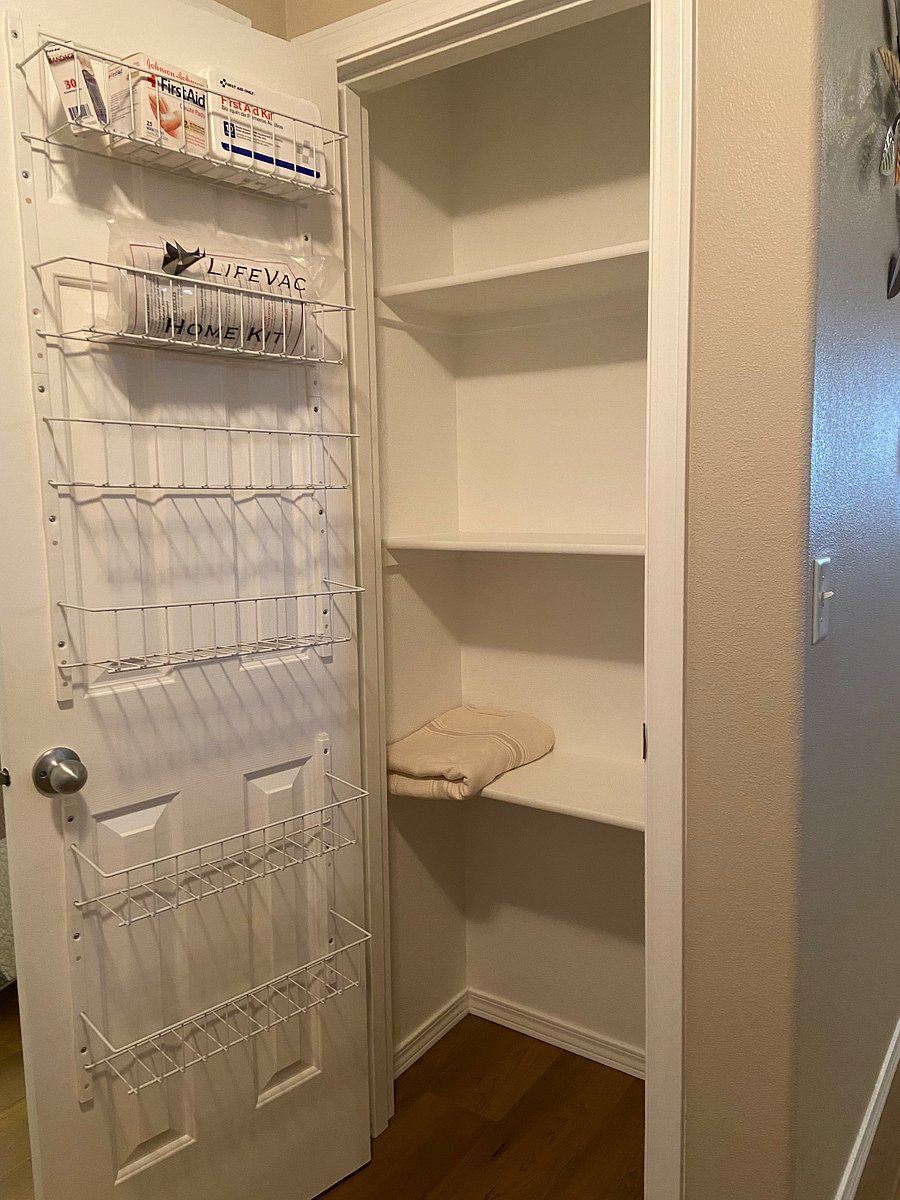 Pantry storage includes first aid items