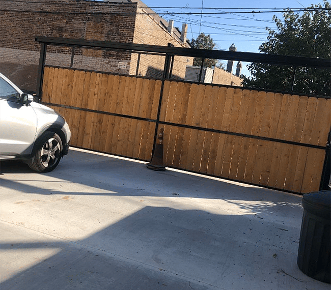 Safely store your car on the car port within the backyard.