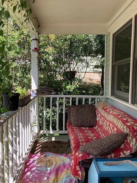 Watch the hummingbirds feed and the baby deer roam from the comfort of the front porch.
