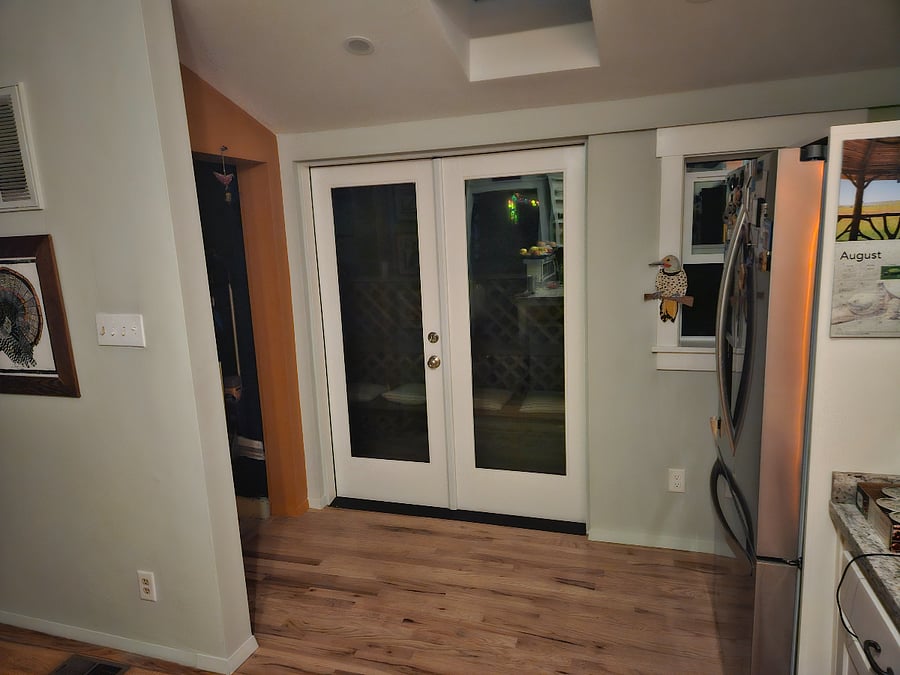 Side porch for an inside outside feel