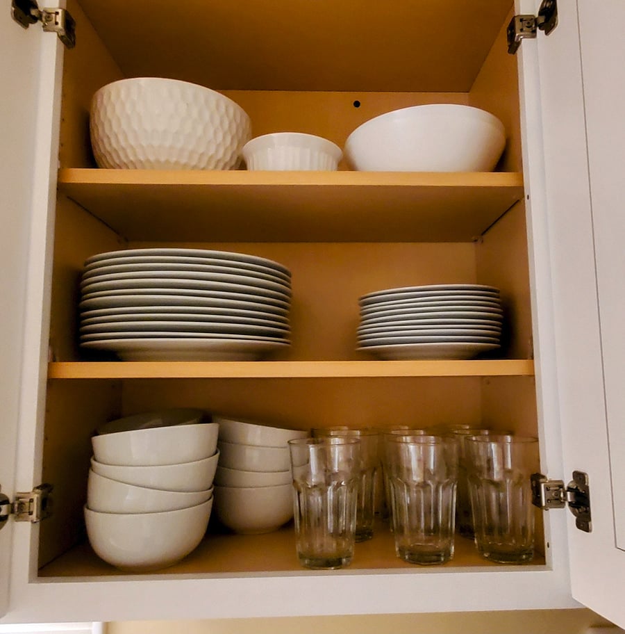 Dishes and glasses for 12