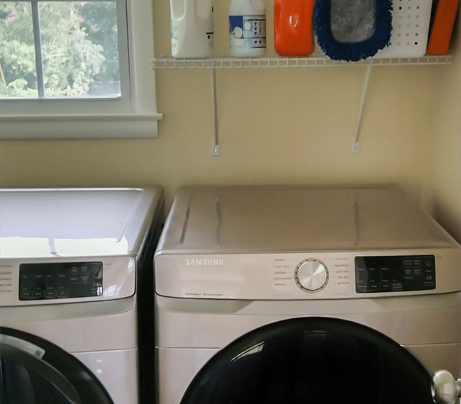 Laundry area with supplies