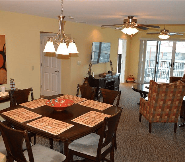 Plenty of space to eat or work.