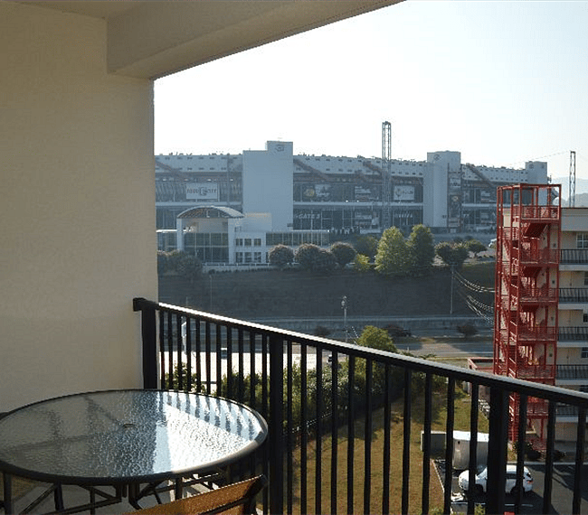 View off balcony of Bristol Motor Speedway.  