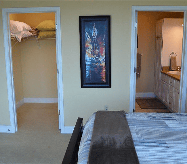Nice big closet and bathroom in the master bedroom.  