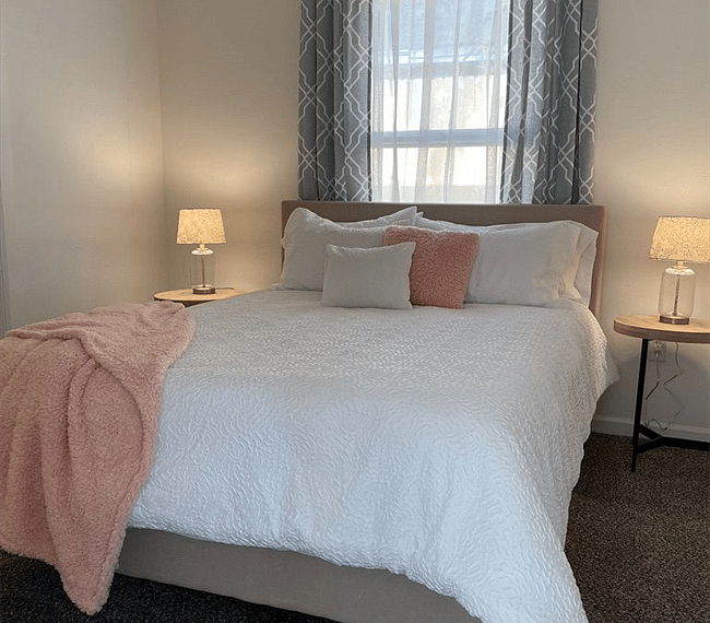 Queen sized memory foam bed