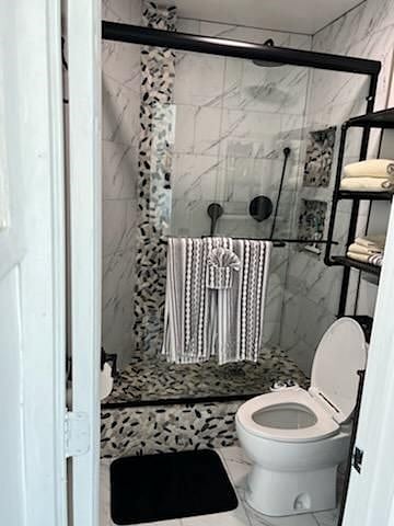 View of bathroom/shower.