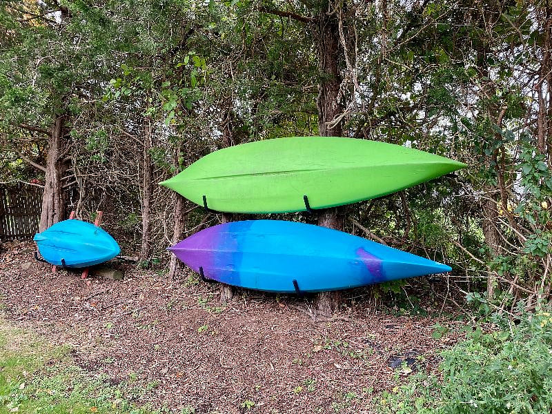 Kayaks available for your use.