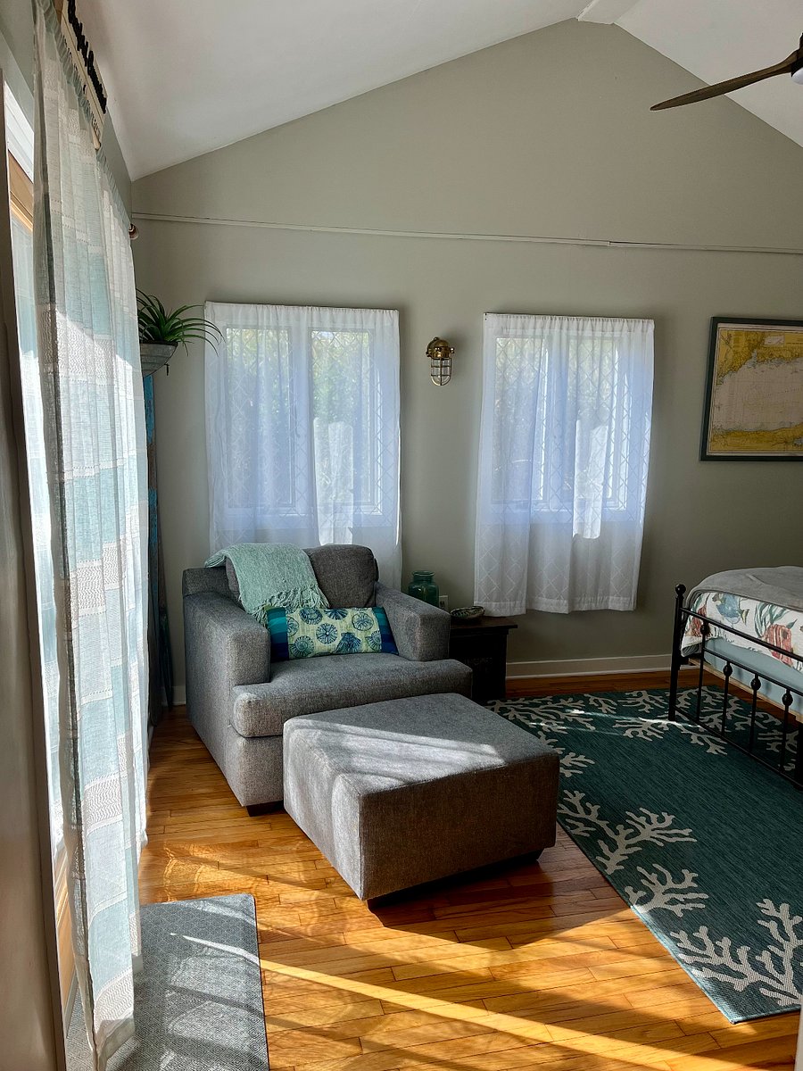 Large chair in master bedroom