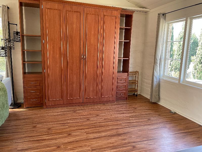 Murphy bed stowed. 