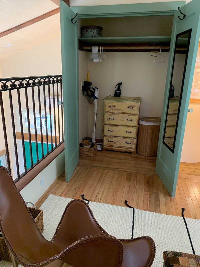 upstairs closet