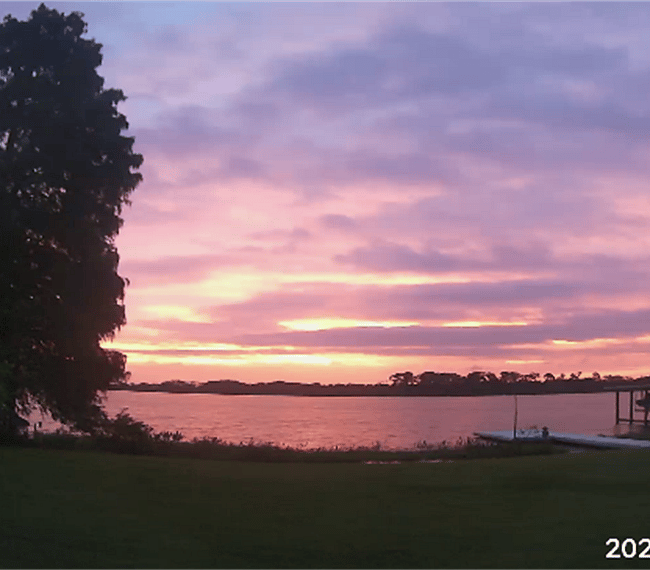 East facing sunrise.