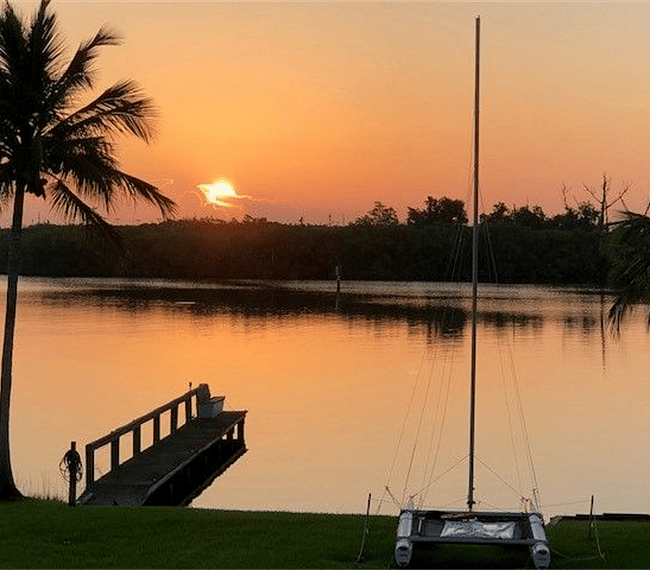 Sunrise over the river.