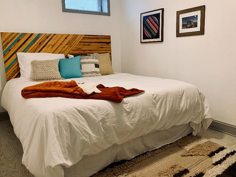 Rest easy on the king-size bed