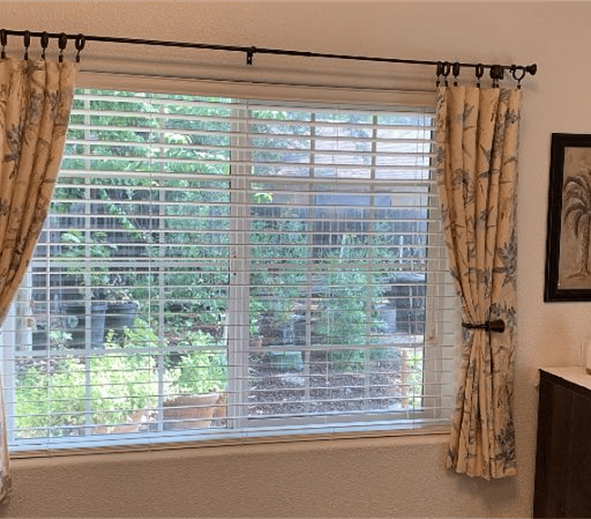 Curtains replaced with sunblock drapes