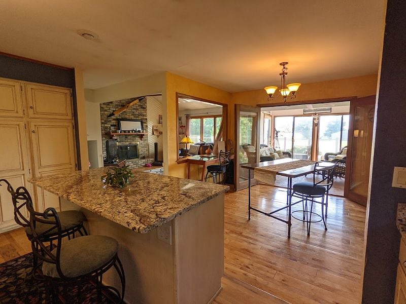 Upper level of the house, as seen from the kitchen. These spaces are yours to hang out in, too!