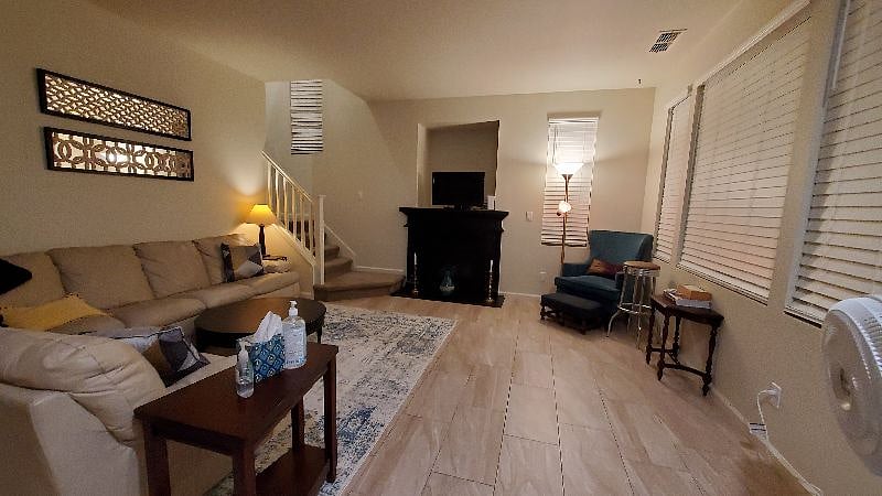 PLENTY OF COMFY SEATNG AND GAS FIREPLACE