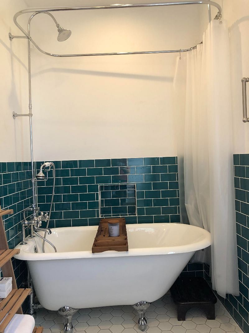 New Cast Iron Clawfoot Tub with Shower
