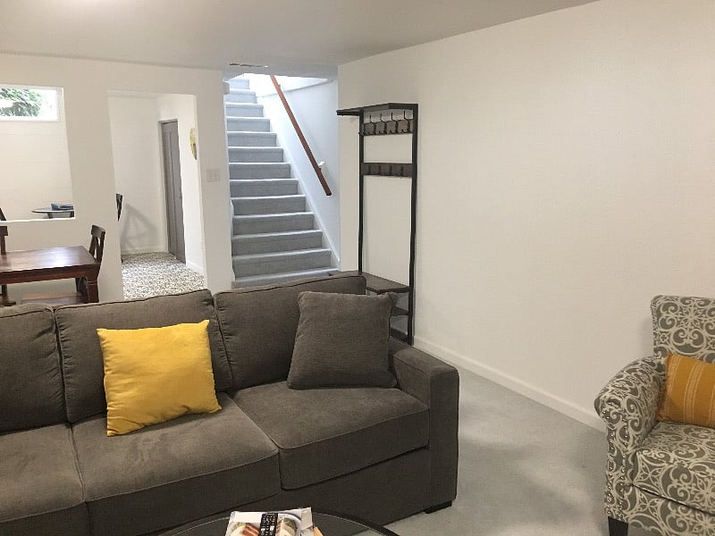 View of the apartment as you enter.