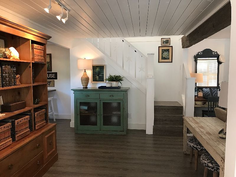 Stairway to second floor.