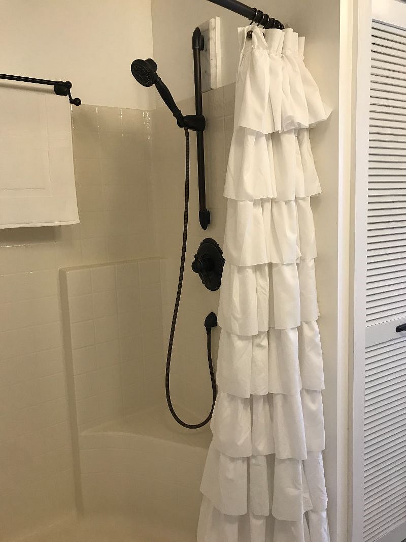 Shower in main bathroom.