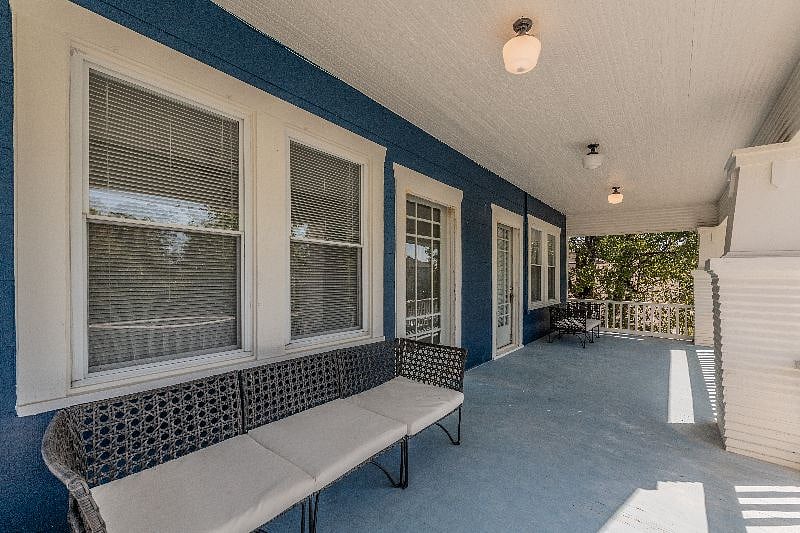 Front patio seating area
