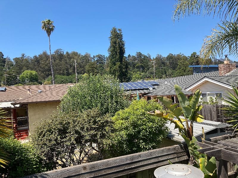 View toward the hills for hiking, mountain biking, disc golf, and golf at De La Viega Park. Easy access to trails from your home.