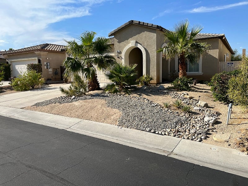 New desert landscaping.