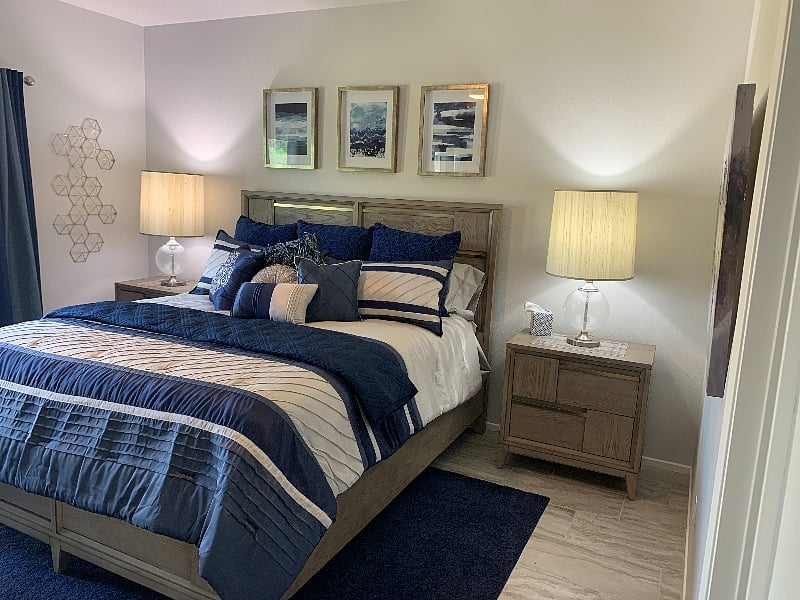 California King size bed.