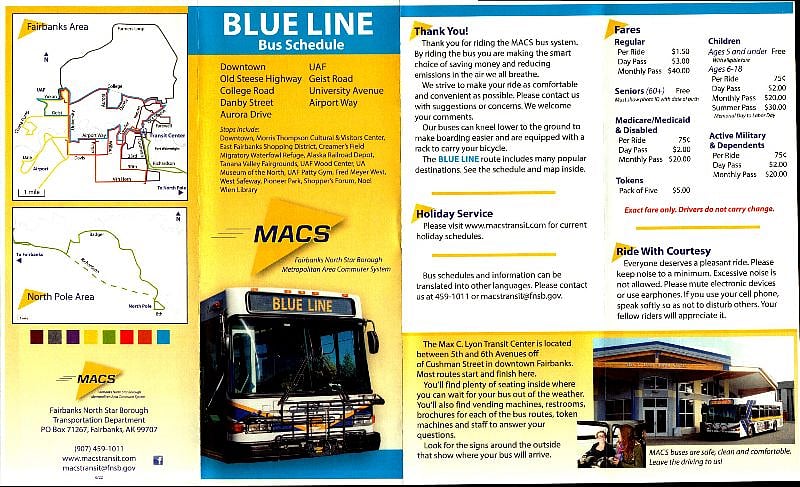 Blue Line Bus Route