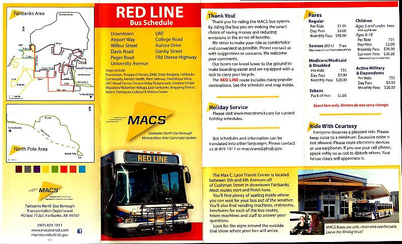 Red Line Bus Route