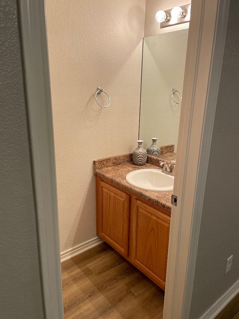 Downstairs half bath