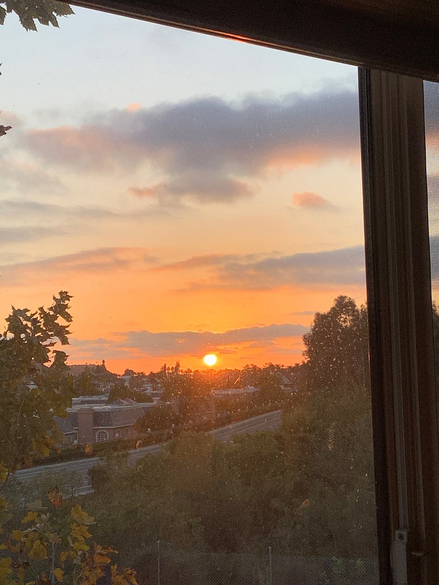 Sunset out one of the large Living Room windows.