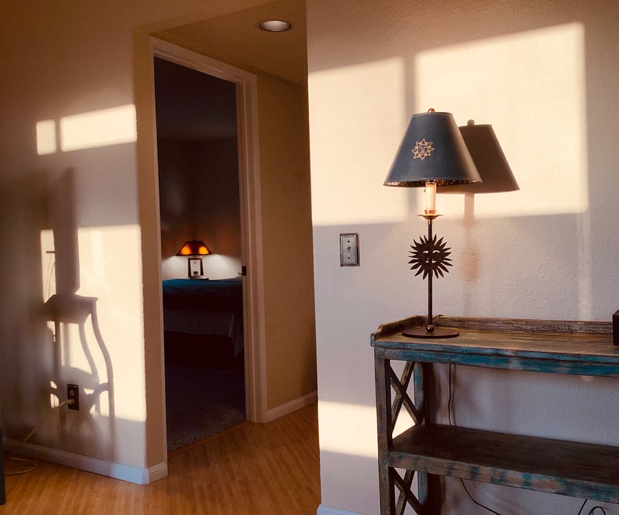 Small bookcase in Living Room.