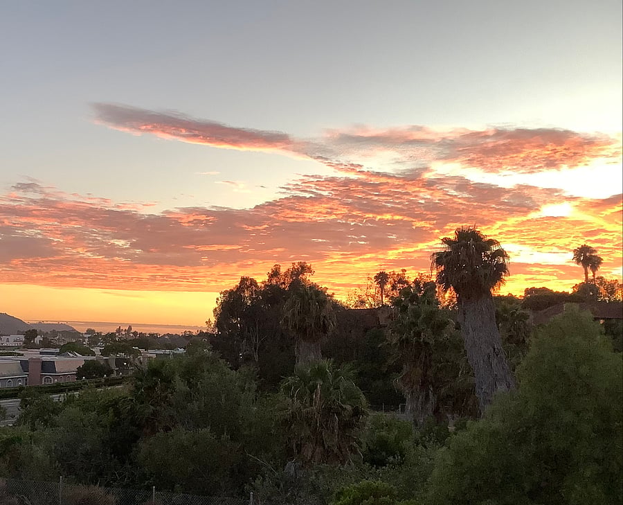 Sunset right from inside my Living Room :)
