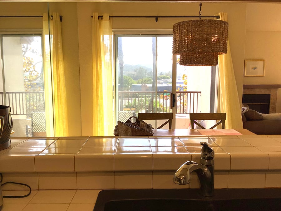 Love My new Wicker Dining Room Lamp !