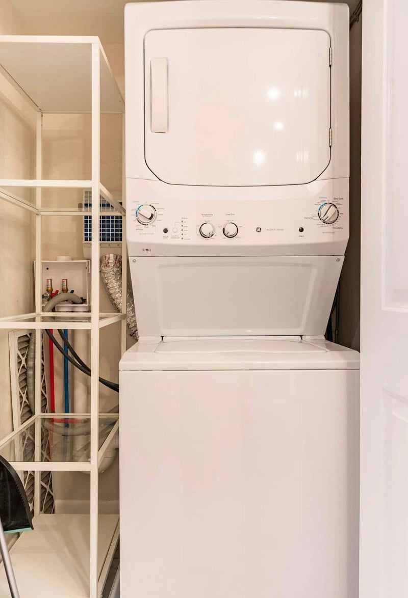 Full washer and dryer in unit