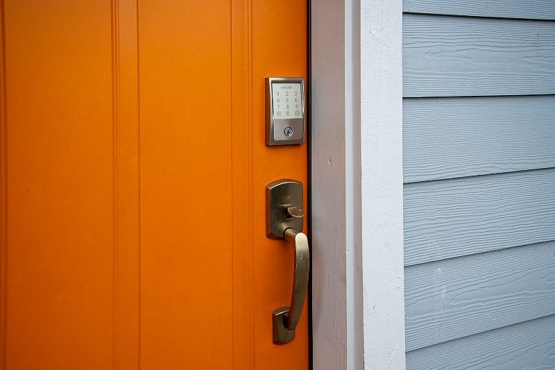 Schlage Connect Keypad entry for security.