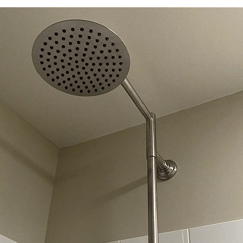 Rainfall or handheld shower head.