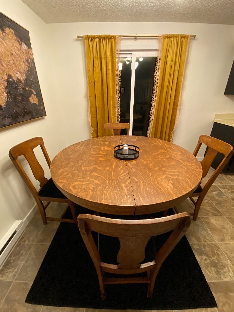 This is a large table - more chairs available upon request.