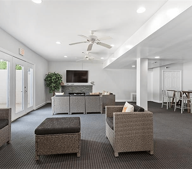 Sitting room in community clubhouse