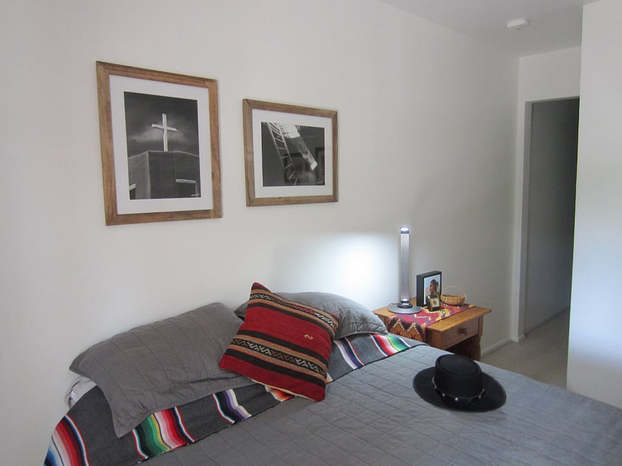 Bedroom With Queen Bed and Huge Walk-In Closet