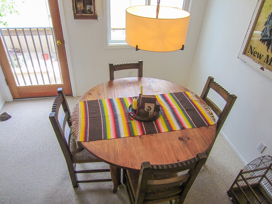 Large Dining Room With Swing-Open Juliet Patio Door