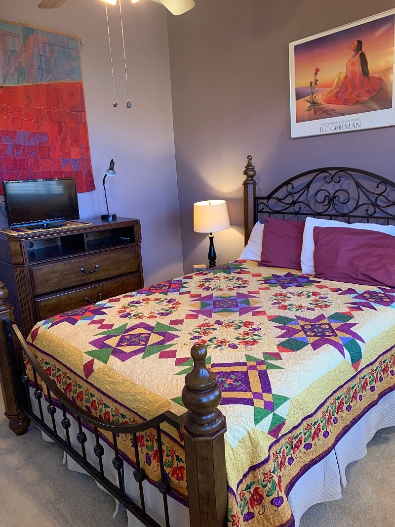 This will not be the bedspread in the bedroom. This particular quilters a family heirloom