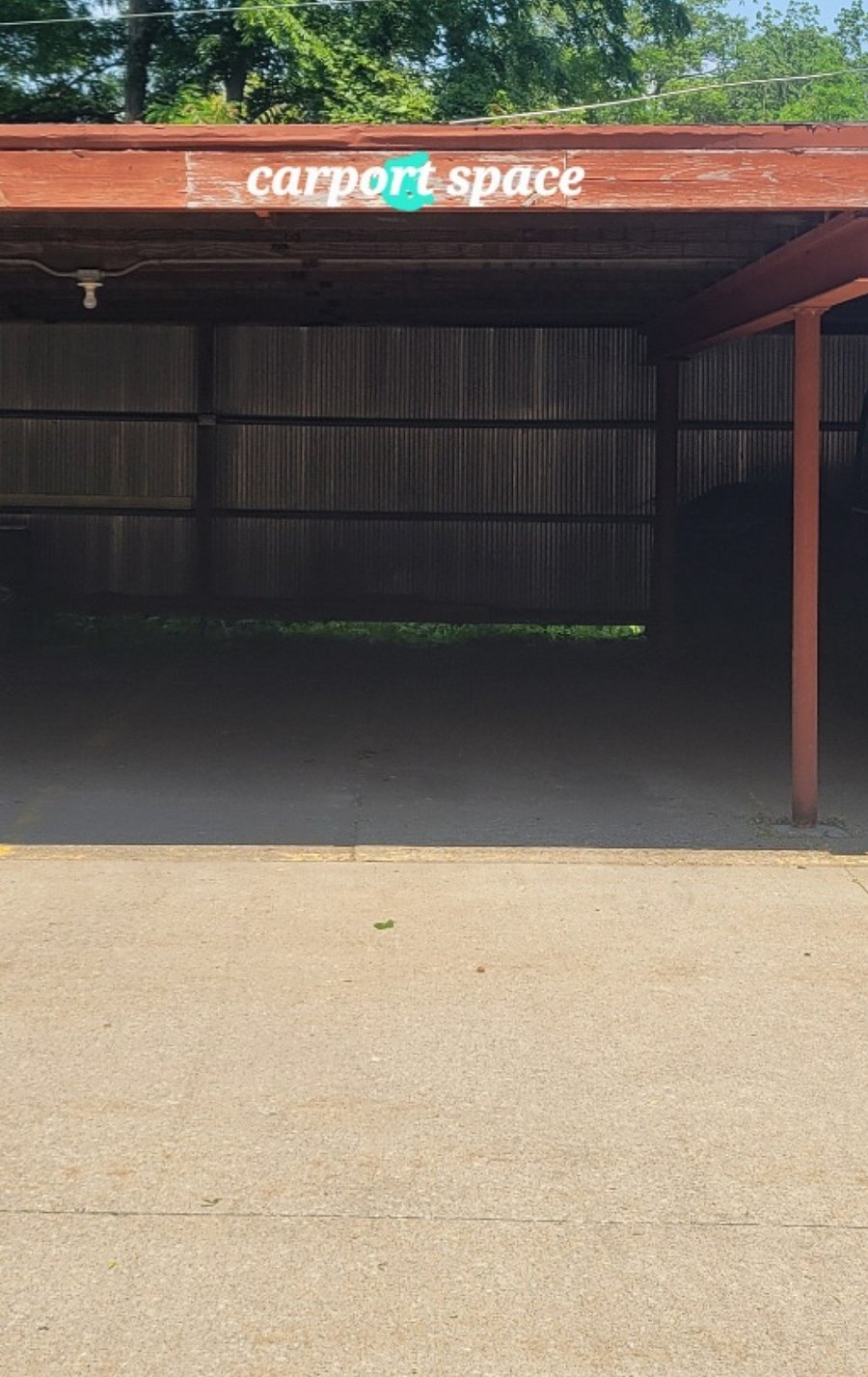 Carport parking space 