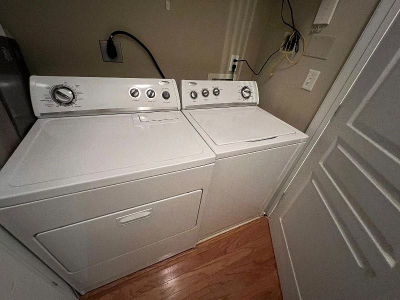 In-unit washer and dryer.