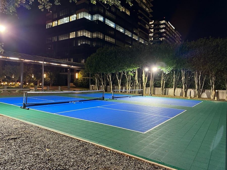 Pickle ball and tennis courts are located just across the street.