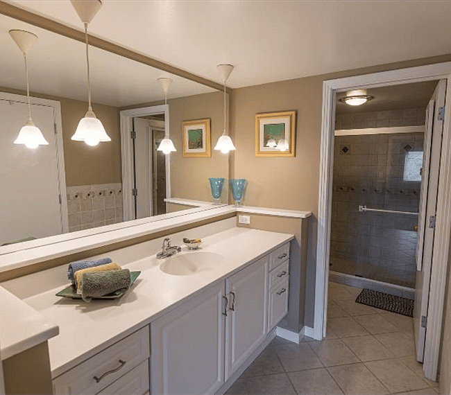 Master suite with attached bathroom