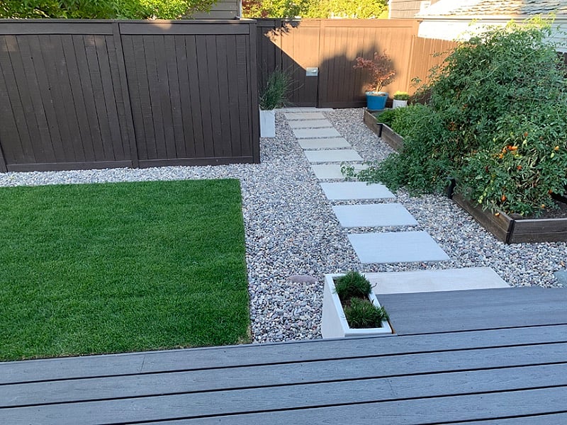 Yard includes our box gardens. Like tomatoes? Help yourself!